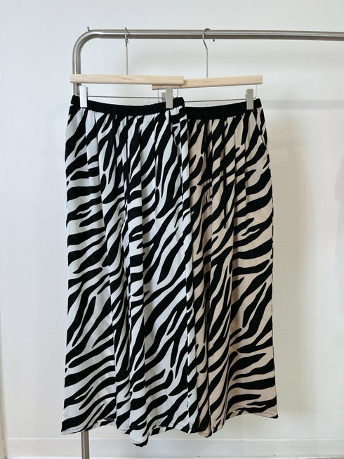 Women Casual Tiger Print Loose Straight Cut Trousers